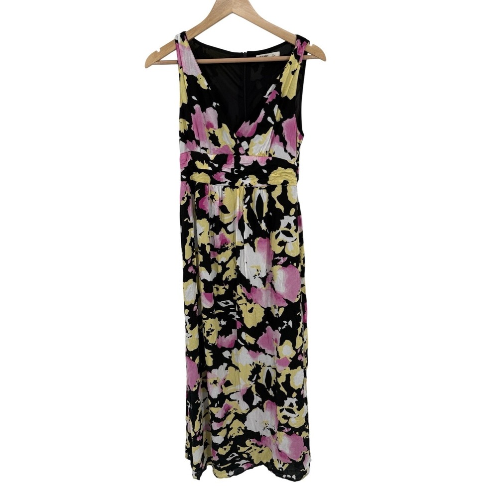 Old Navy Maxi Dress Womens 4 Floral Flowy Boho Hippie Art to Wear Flowy Fairy - Picture 1 of 7